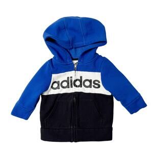 Adidas Zip Hoodie Sweatshirt Size 12m